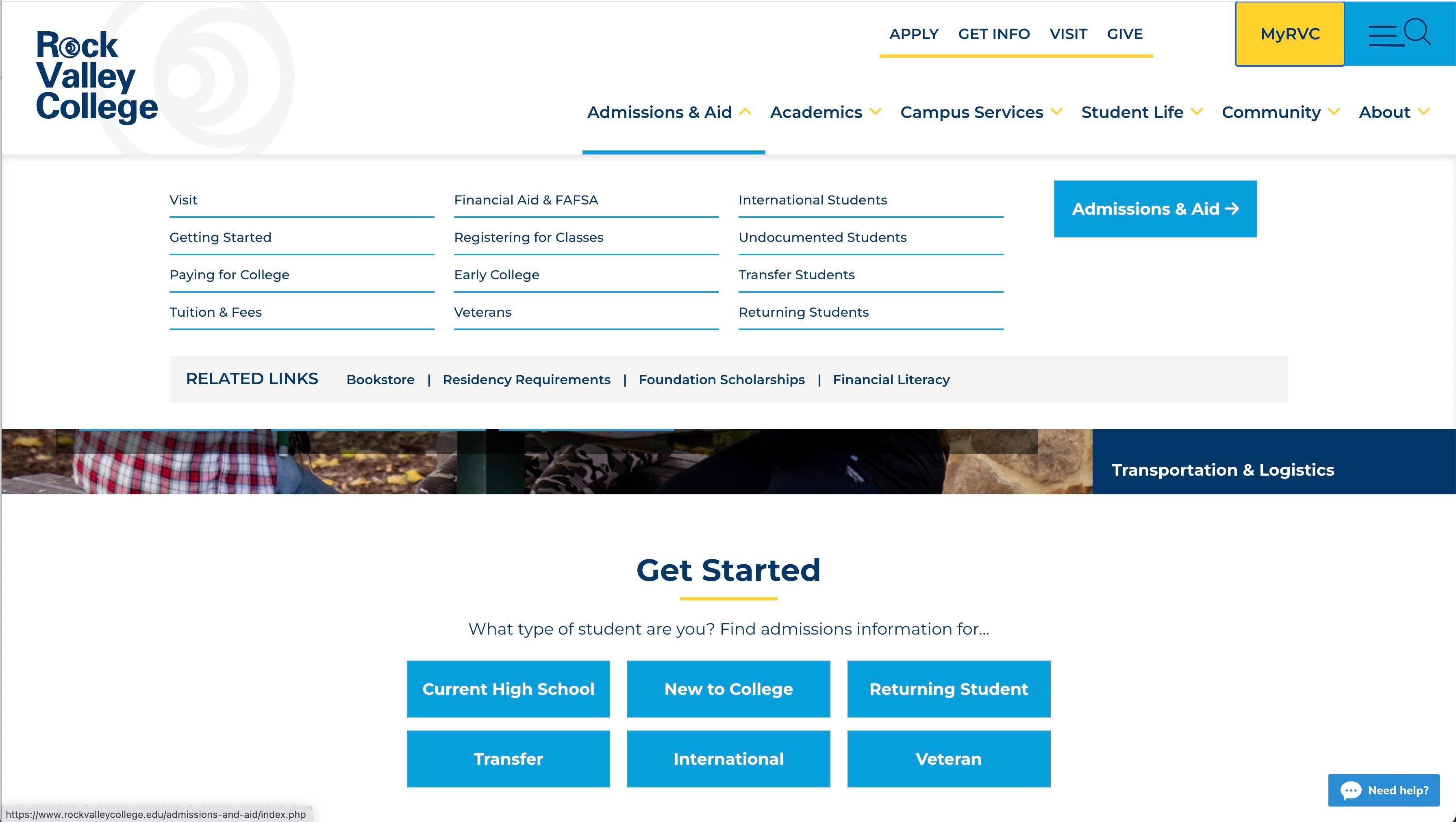 rock valley college website 2