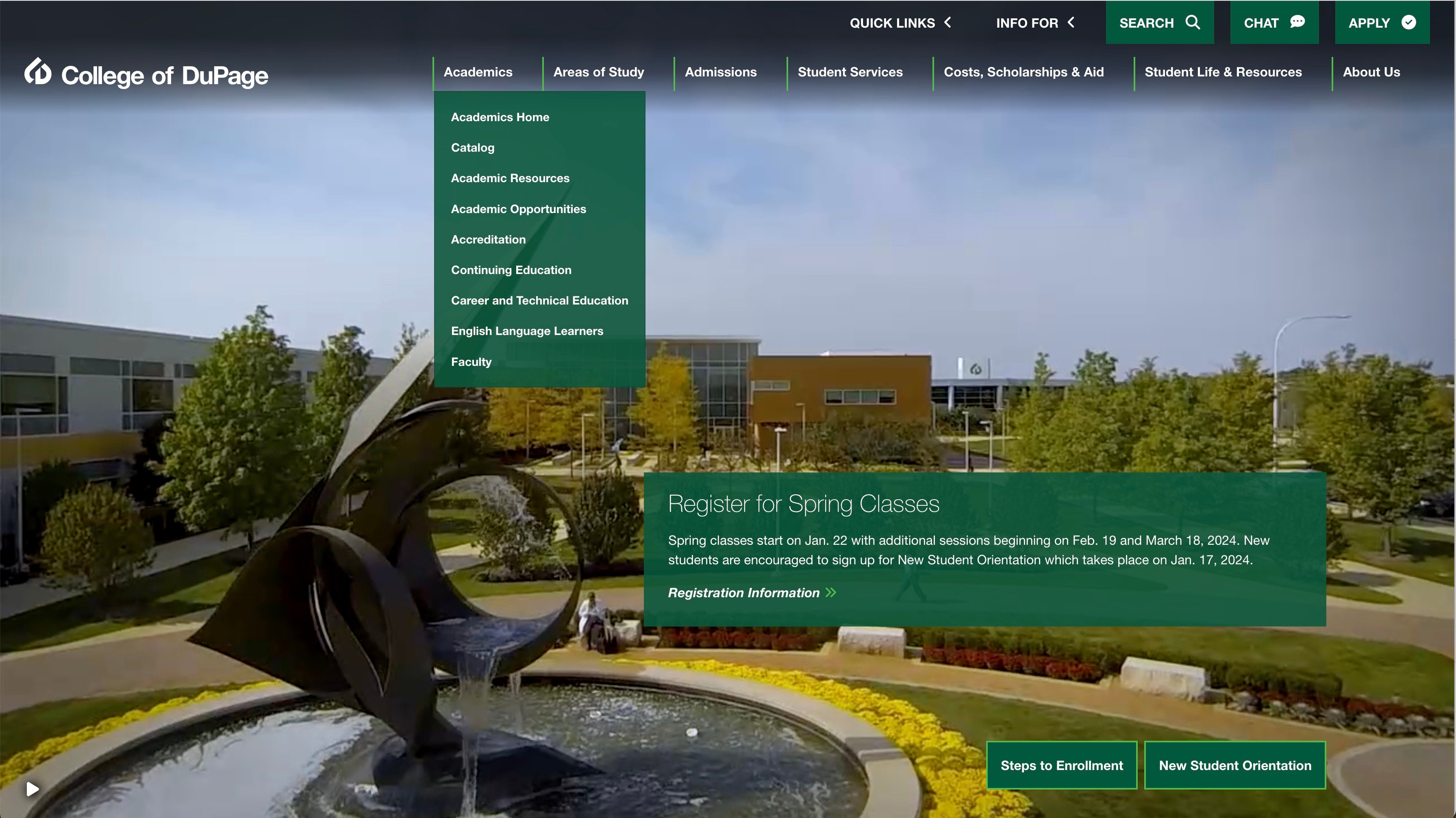 college-of-dupage-website