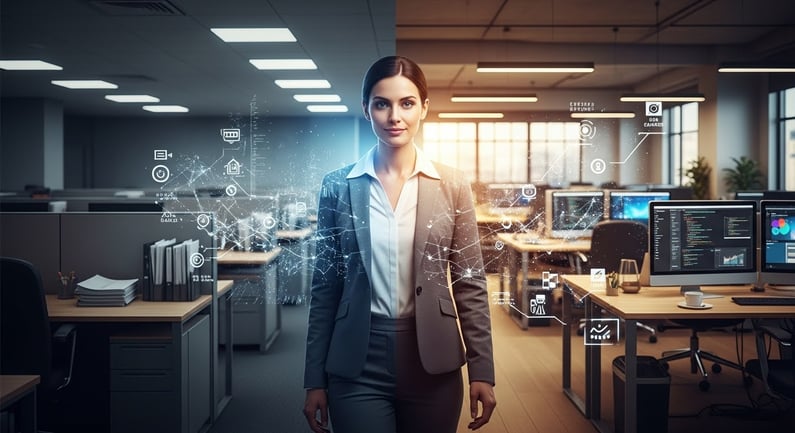 woman in office